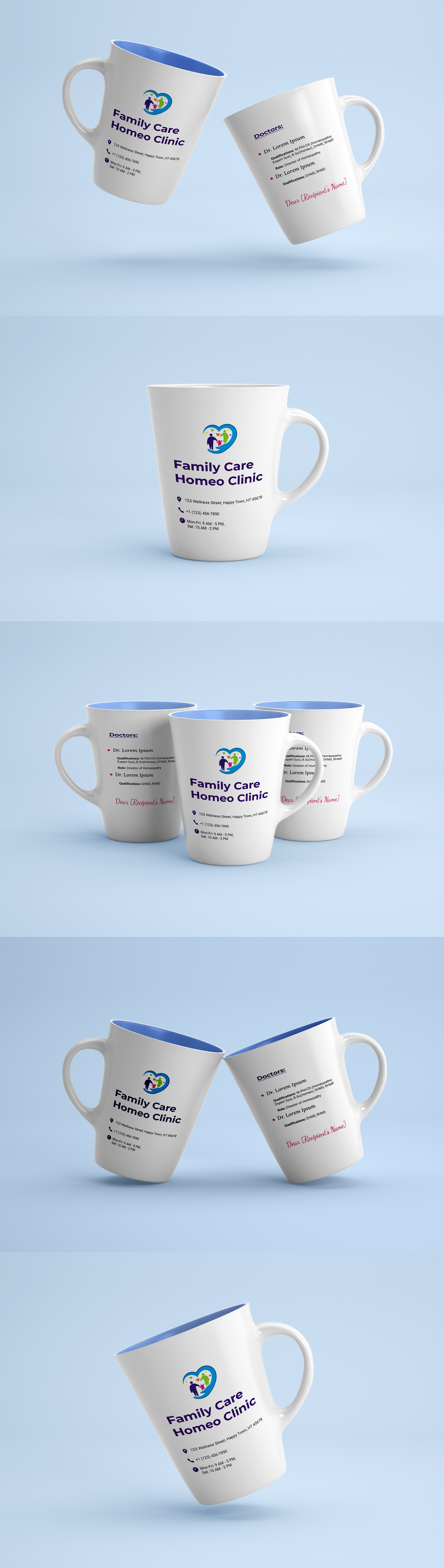 Mug Design for Homeopathic Clinic adobe illustrator adobe photoshop brand design brand identity branding custom mug design design graphic design logo mug design mugs print design product design promotional mug design visual identity
