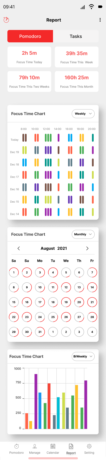 Report generation in the time management dashboard branding graphic design ui ux