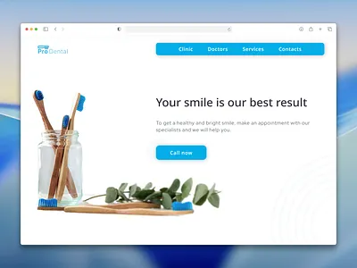 ProDental clinic clinic dental doctor graphic design medicin ui ux web