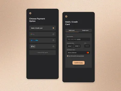 Payment details - ecommerce mobile app design app app design branding design ecommerce graphic design interface logo mobile mobile app mobile design mobile interface payment product design splash screen ui ui design uiux ux ux design