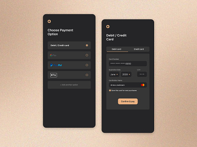 Payment details - ecommerce mobile app design app app design branding design ecommerce graphic design interface logo mobile mobile app mobile design mobile interface payment product design splash screen ui ui design uiux ux ux design