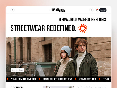 Fashion E-Commerce Website Design | Shopify clothing ecommerce ecommerce landing page ecommerce website fashion landing page radiyal shop shopify store design streetwear ui ui design ux research web design web ui design website design website development wordpress