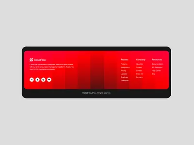Web Footer Design dark theme design designer figma footer gradient minimal modern ui uiux uiuxdesign ux web web design website website design