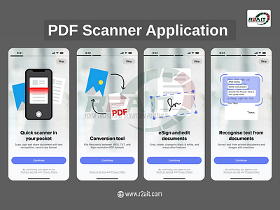 PDF Scanner App- (Built with Flutter by R2A IT) app dev flutter flutterdevelopment mobile app development