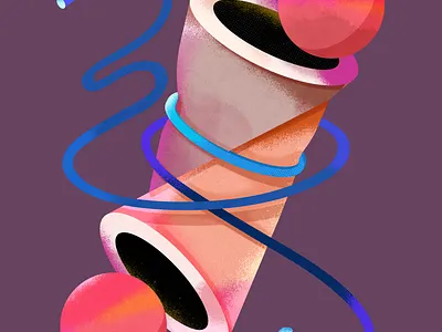 Restraint and Release 3d artwork design graphic design illustration