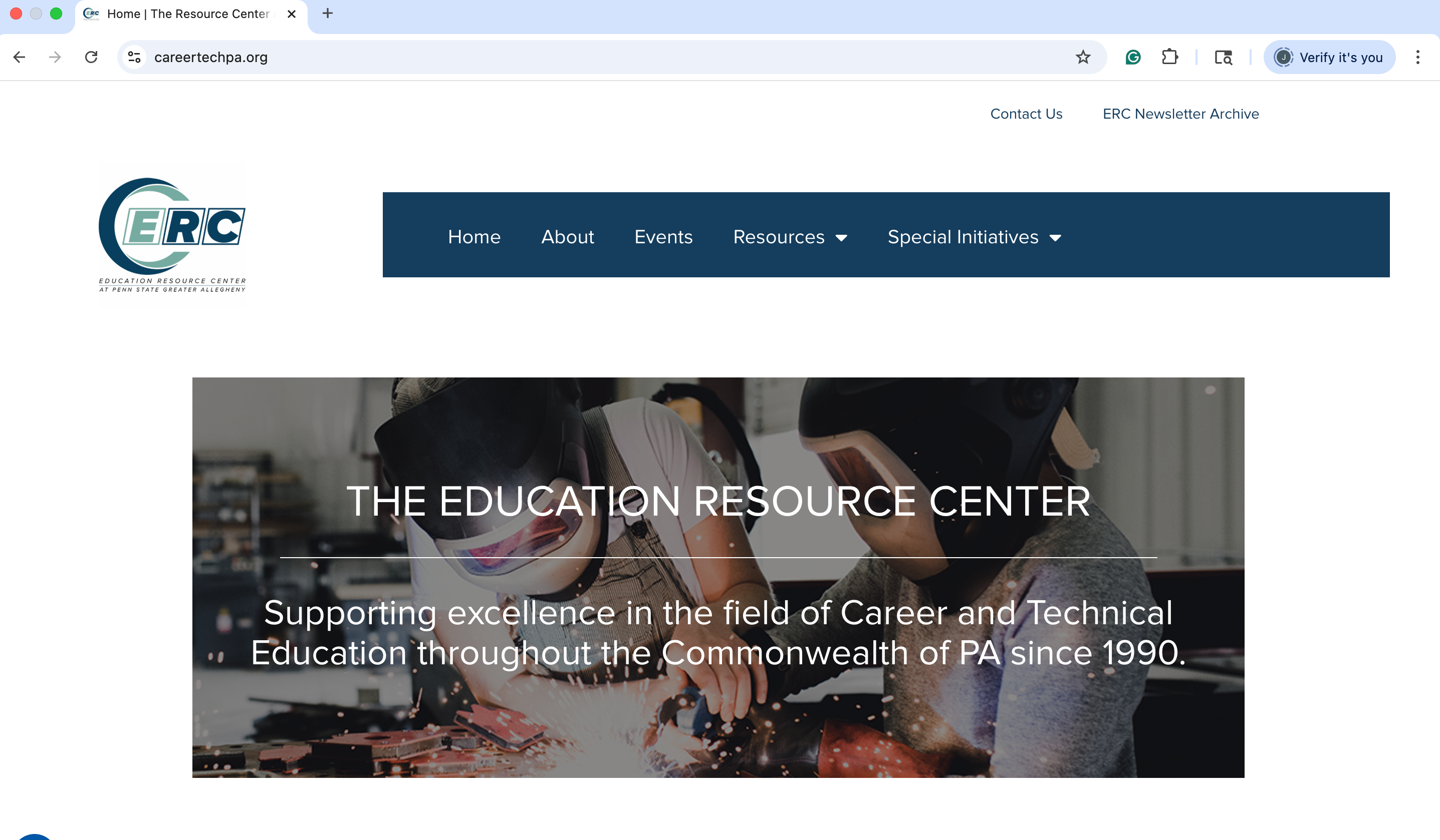 THE EDUCATION RESOURCE CENTER WEBSITE REDESIGN branding design overlay design ui web design website redesign