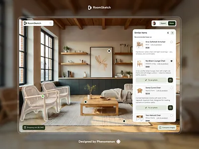 Interior Design AI App – RoomSketch 3d interior render 3d visualization app design inspiration app interfaces app landing page diseño web home decor website interior design interior design saas interior design website modern app ui phenomenon studio platform ui room design saas landing page saas logo saas ui saas website web app web app design