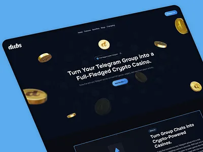 landing page for crypto casino animated website casino landing page casino site casino website crypto landing page