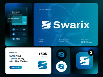 Swarix S + Swap Arrow Lettermark Logo Design blockchain tech logo branding crypto branding crypto logo digital finance exchange logo fintech logo lettermark logo logo logo design logo designer logotype s logo saas logo startup startup identity startup logo swap logo tech identity web3 logo