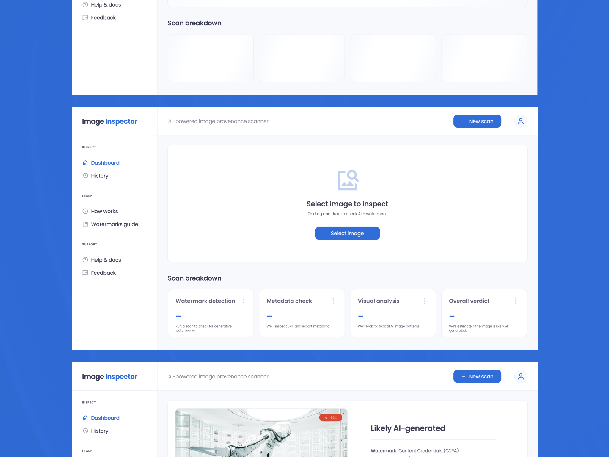 Blue UI designs, themes, templates and downloadable graphic elements on ...