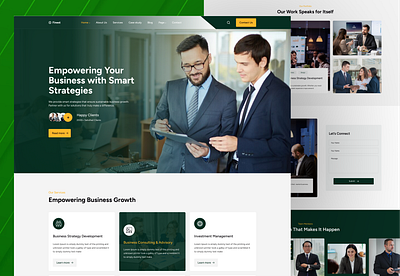 Corporate Website Design & UI/UX for Business Owners ai powered ui ux for enterprise branding for ai startup websites business landing page ui ux business website ui framework clean b2b website layout corporate ai saas website design enterprise wordpress web design modern saas dashboard interface responsive ui design for saas vegas web branding agency webflow ai landing page system webflow saas ui design