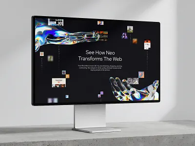 NEO Browser ai browser framer landing ui ux