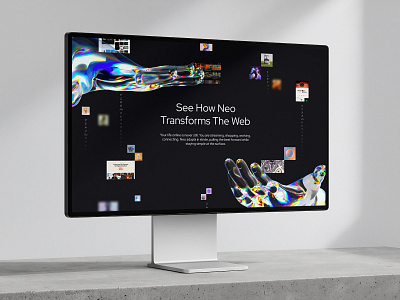 NEO Browser ai browser framer landing ui ux