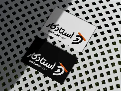 Ostad Kar Content Studio branding design designer graphic design illustration iran logo logotype persian