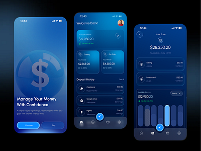 Finance - Mobile banking App account management ai bank banking app banking mobile app blockchain app crypto swap finance finance app finance design fintech mobile app fintech startup mobile app payment app personal finance app revolut swap trader trading wallet app design