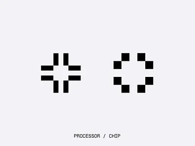Processor(CPU) Logo Design bold brand design brand guidelines brand identity brand system branding chip corporate identity cpu graphic design icon logo logo design logo wordmark logotype minimal modern processor symbol visual identity