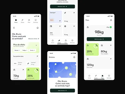 Elvor App Design app application design fun healthy homepage illustration interface layout medical medicine product design shoot ui uiux user experience ux