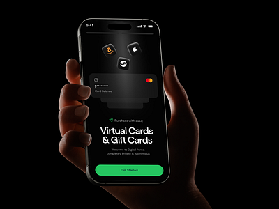 Fintech Web Design & Mobile App Design - UI UX Design design figma fintech gift card ui mobile mockup redesign ui uiux user interface design ux virtual card