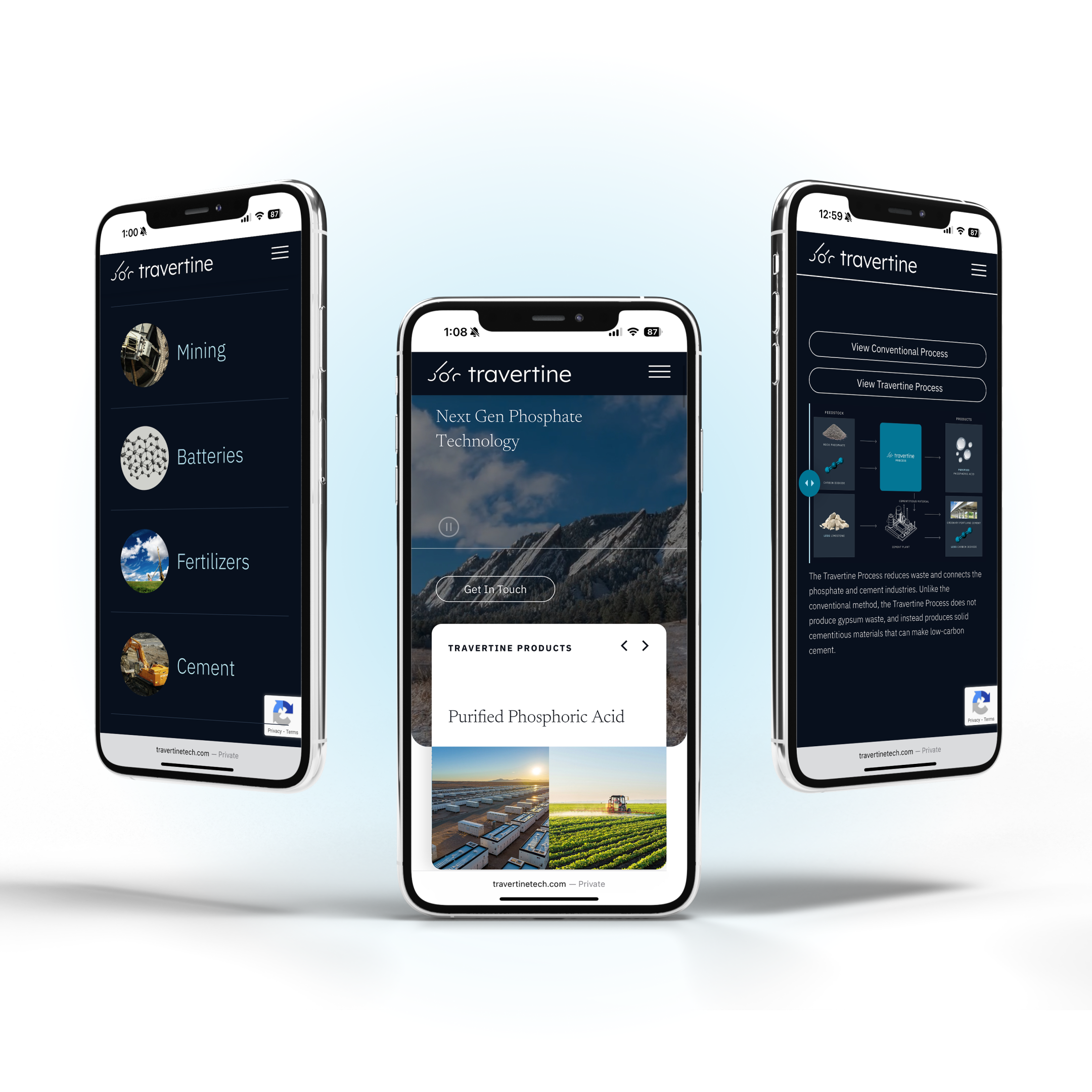 Travertine Tech // Branding, Website Design & Development accessibility brand branding chemistry identity design illustration machine minerals mobile molecules next gen product responsive science technology uxui web design web development website