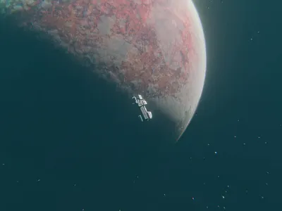 Space Hauler 3d animation blender cinematic illustration render scifi space spaceship vfx