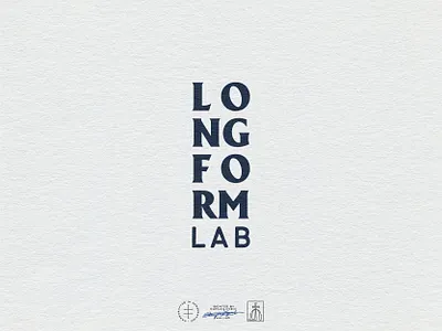 Longform Lab Horizontal Wordmark brand design brand identity branding branding design clean hand drawn horizontal identity design lettering logo logo design logotype minimal type typeface typographic typography vintage visual identity wordmark