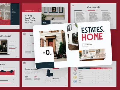 Brand & Presentation Deck for Estate Homes branding design figma graphic design illustration logo ui ux vector web design