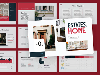 Brand & Presentation Deck for Estate Homes branding design figma graphic design illustration logo ui ux vector web design