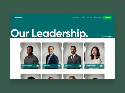 Leadership Page daily ui design landing page minimalist ui user interface ux web design