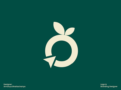 o letter logo, logo, logo design, organic logo brand identity branding design leaf logo letter mark logo logo design minimal minimal logo modern logo o letter organic organic logo
