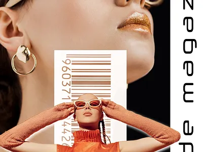 Page de couverture de magazine de mode brochures