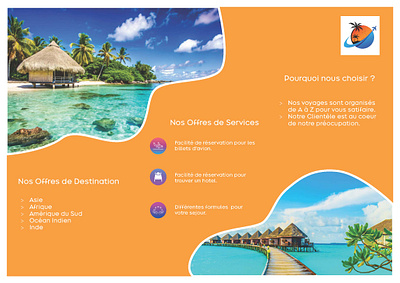 Flyer pour une agence de voyage 1 brochures prospectus