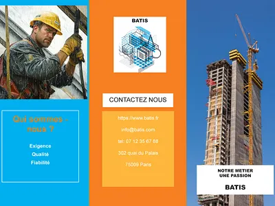Flyer pour une entreprise de bâtiment