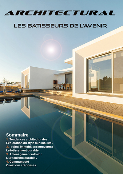 Promotion d'un cabinet d'architectes 2 prospectus