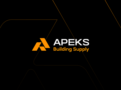 Apeks Buiding Supply a a logo brand branding building house logo miniimalism supply tech