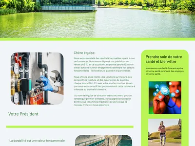 Newsletter entreprise de recyclage des dechets prospectus