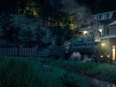 Western short movie concept 3d animation design graphic design motion graphics ui