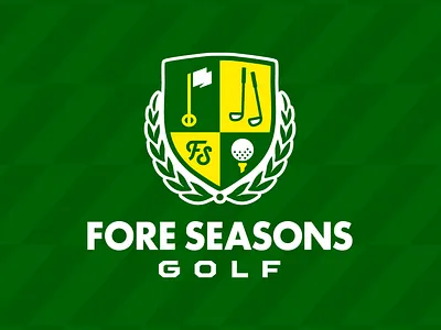 Four Seasons Golf branding club custom golf graphic design logo season vector