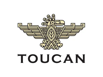 TOUCAN LOGO aztec branding custom design logo toucan vector