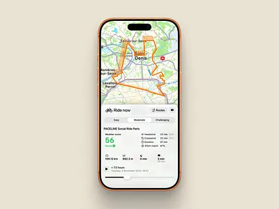 LoopWise app cycling design effort icon icons illustration ios iphone map mobile planning product product design route score strava tracker ui ux