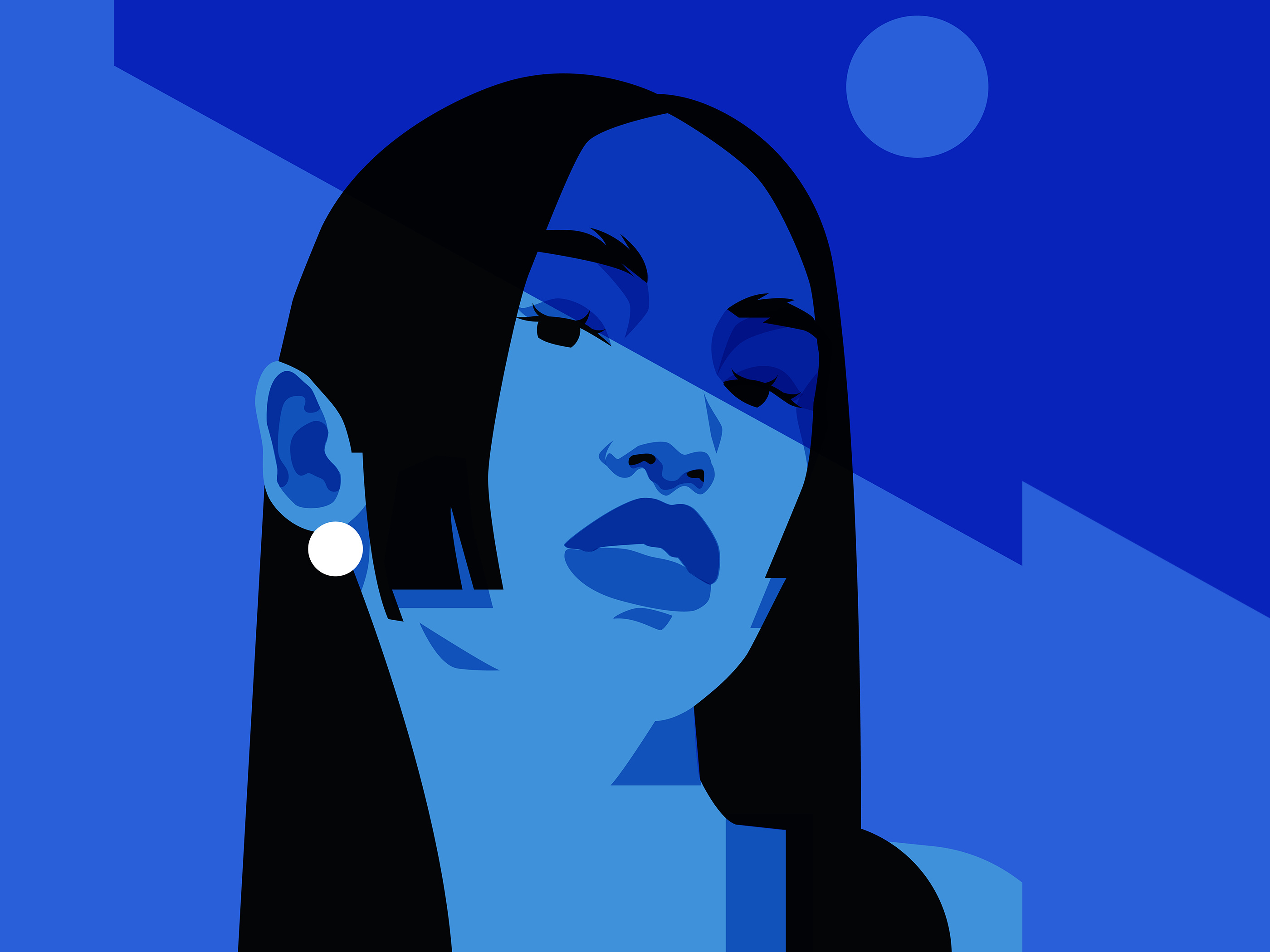 Casual portrait abstract composition design editorial editorial illustration girl girl illustration illustration laconic lines minimal portrait portrait illustration poster vector vector portrait woman woman illustration woman portrait