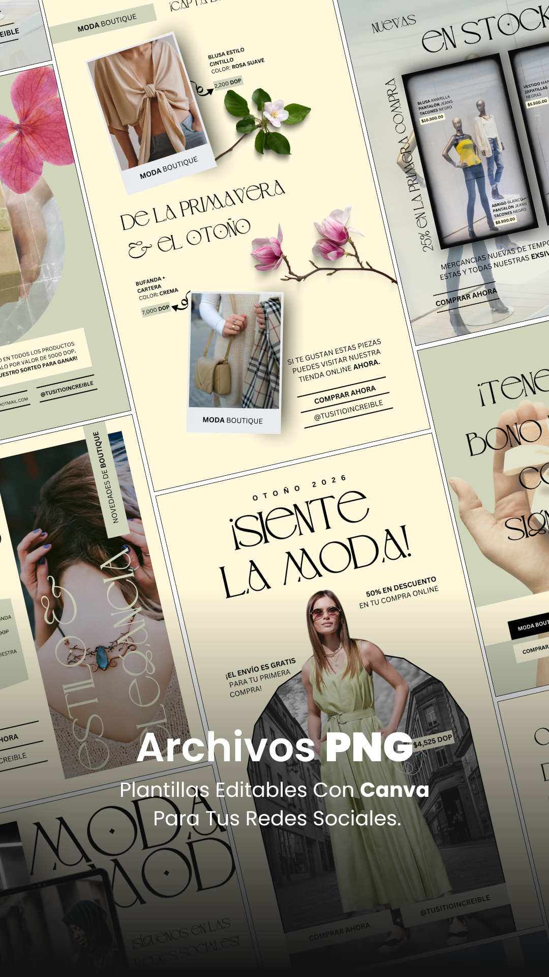Plantillas minimalistas promocionales