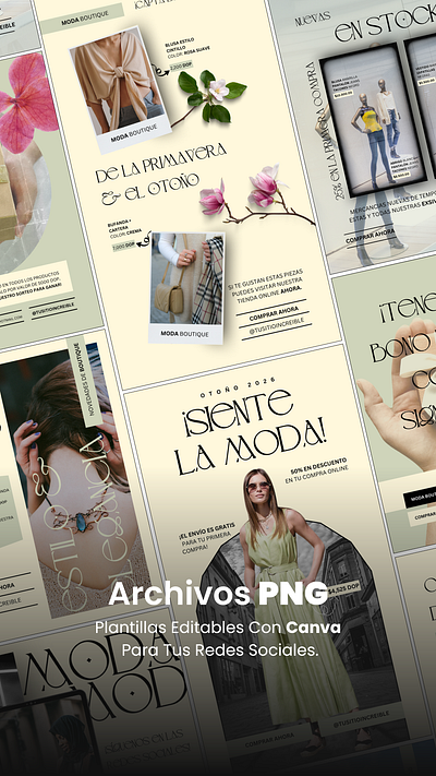 Plantillas minimalistas promocionales 3d animation boutique branding design grafico graphic design illustration logo marcas moda motion graphics plantillas plantillas profesionales ui