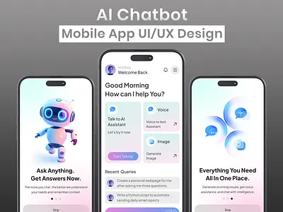 AI Chatbot Mobile App UI/UX Design | Case Study ai chat ai chat app ai chat bot ai chat interface ai chat ui ai chatbot ai chatbot ui app design app ui app ui design app ui ux app ui ux design app uiux mobile app mobile app ui mobile app ui design mobile app ui ux mobile app ui ux design mobile ui ui
