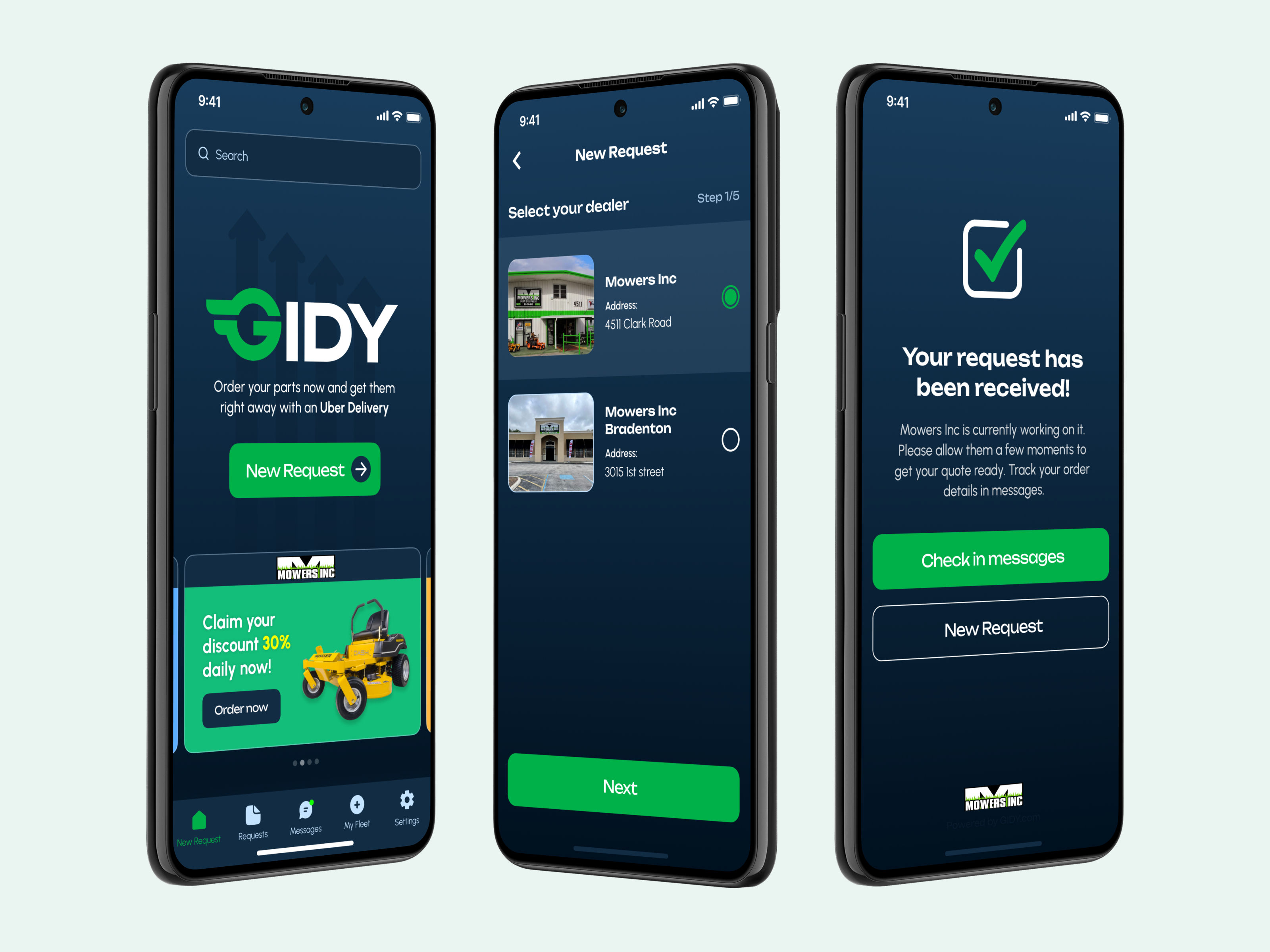 Example of Mobile UX / UI Design & Development