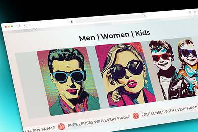 Pop Design for frames website accessible design branding color pallet design graphic design illustration logo minimal pop design trending ui ui design ux website