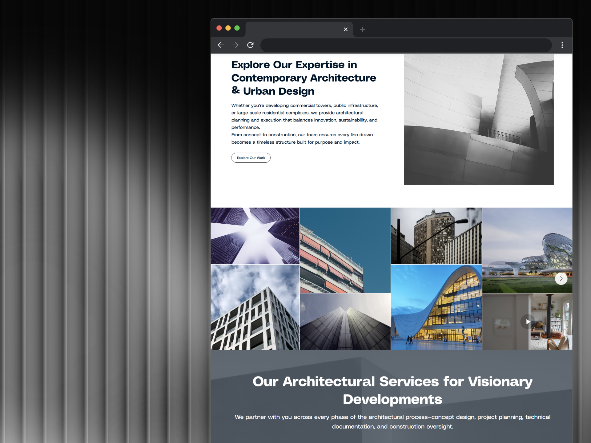Web design Idea for a Architecture design agency accessible design bold branding clean color pallet design illustration logo minimal ui ui design ux webdesign website