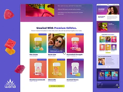 Wana Brands Website design ui web