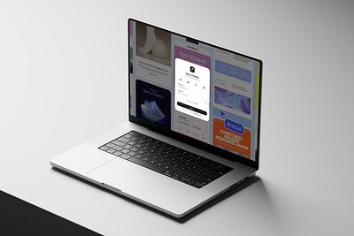 Mailen Sign in page macbook mockup sign in