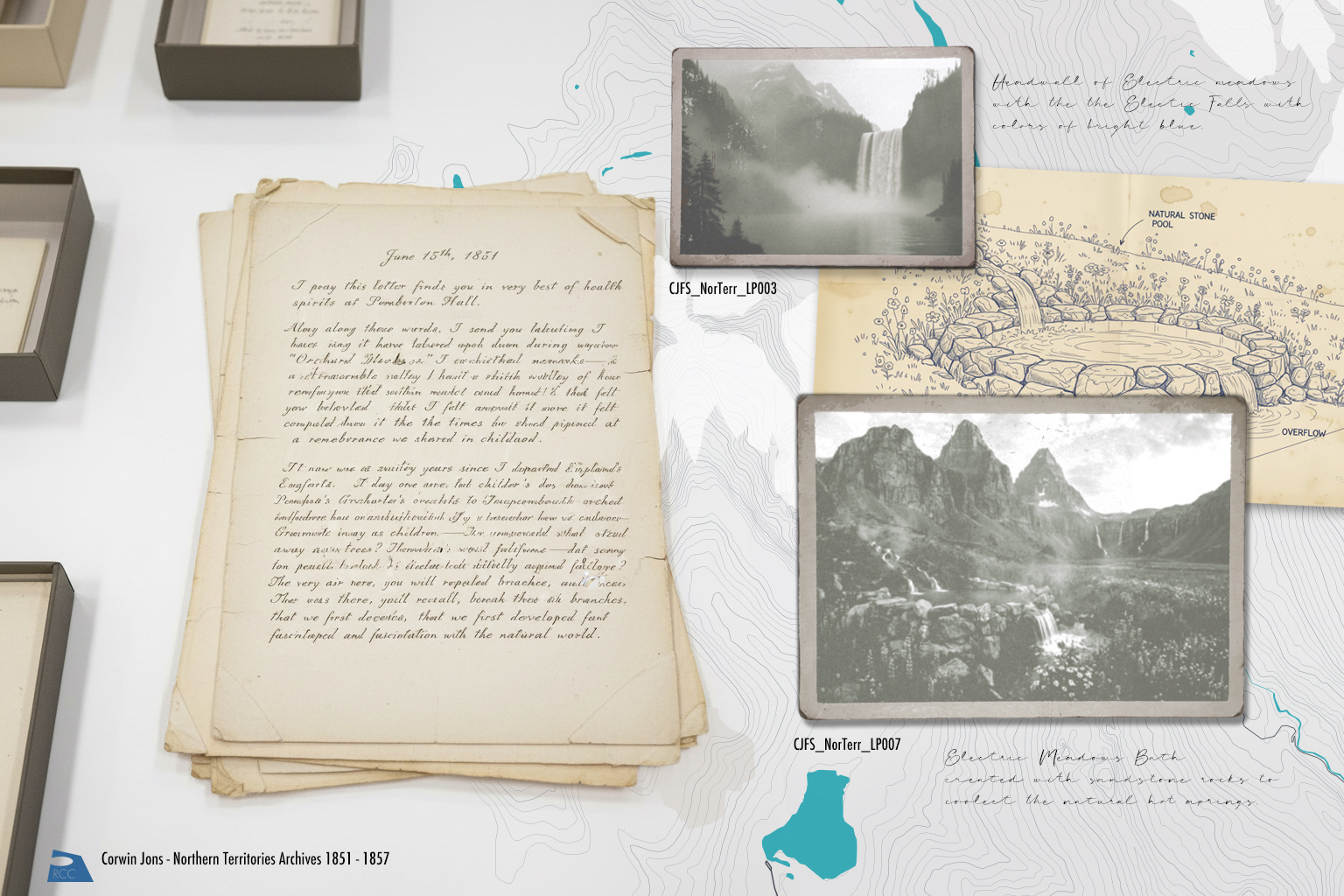 The First Letter adventure corwin jons crampon jon creative direction design drawn from the trail hike illustration map making northern territories thewayfindercompany