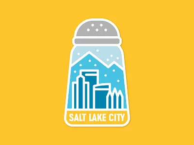 Salt Lake Salt Shaker mountains pin salt salt lake salt lake city salt shaker slc snow sticker temple utah